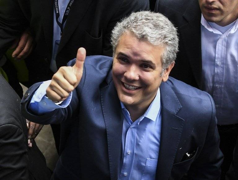 Iván Duque vota en Bogotá