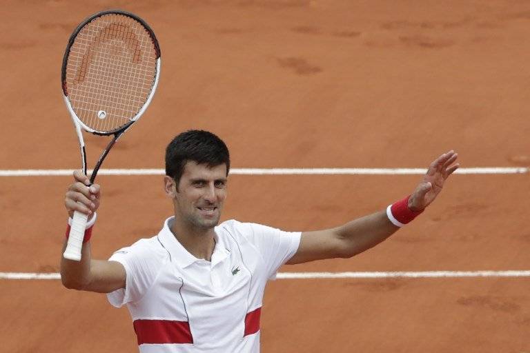 Djokovic celebra tras su victoria