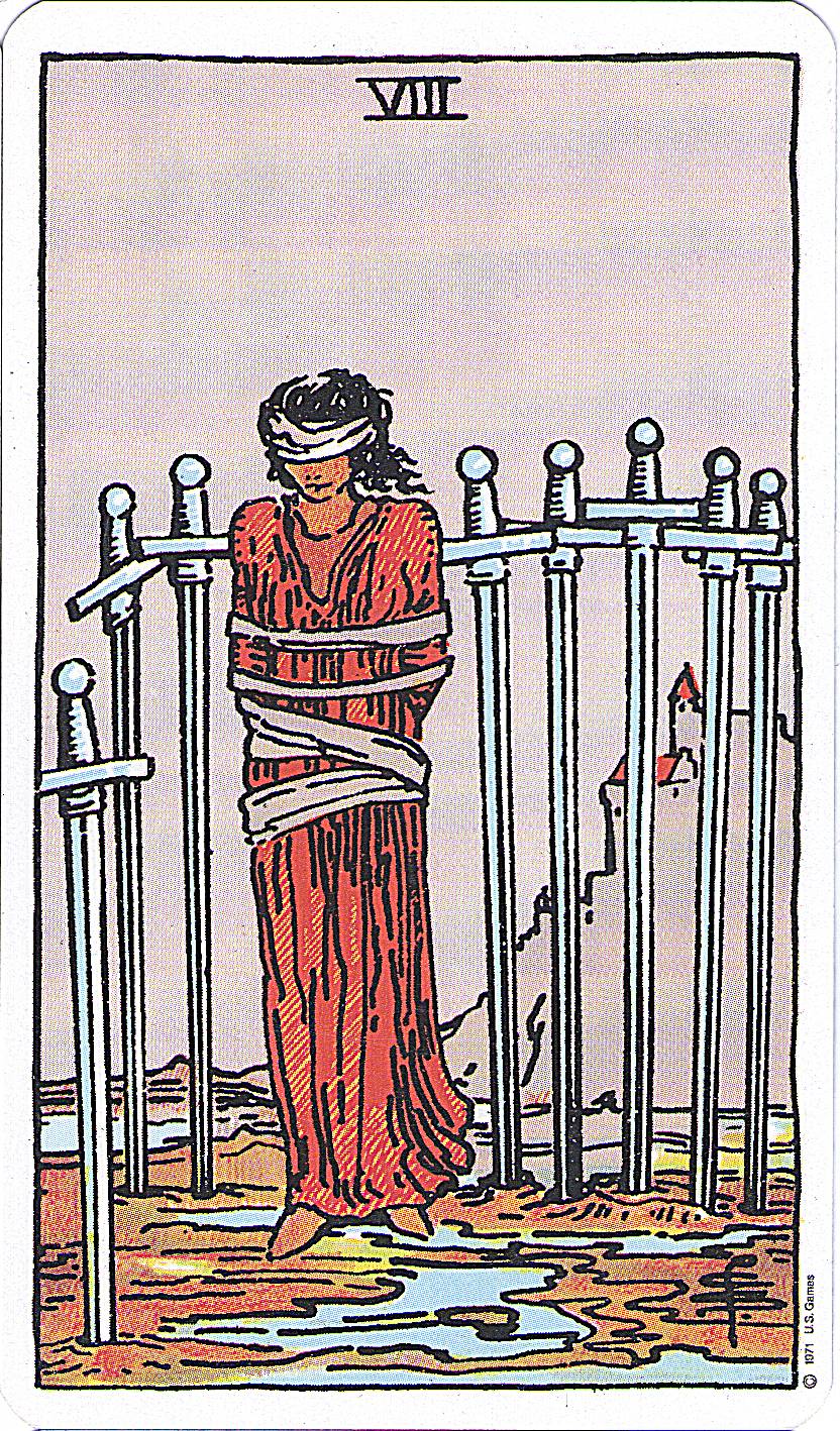 ocho de espadas ocho de espadas tarot