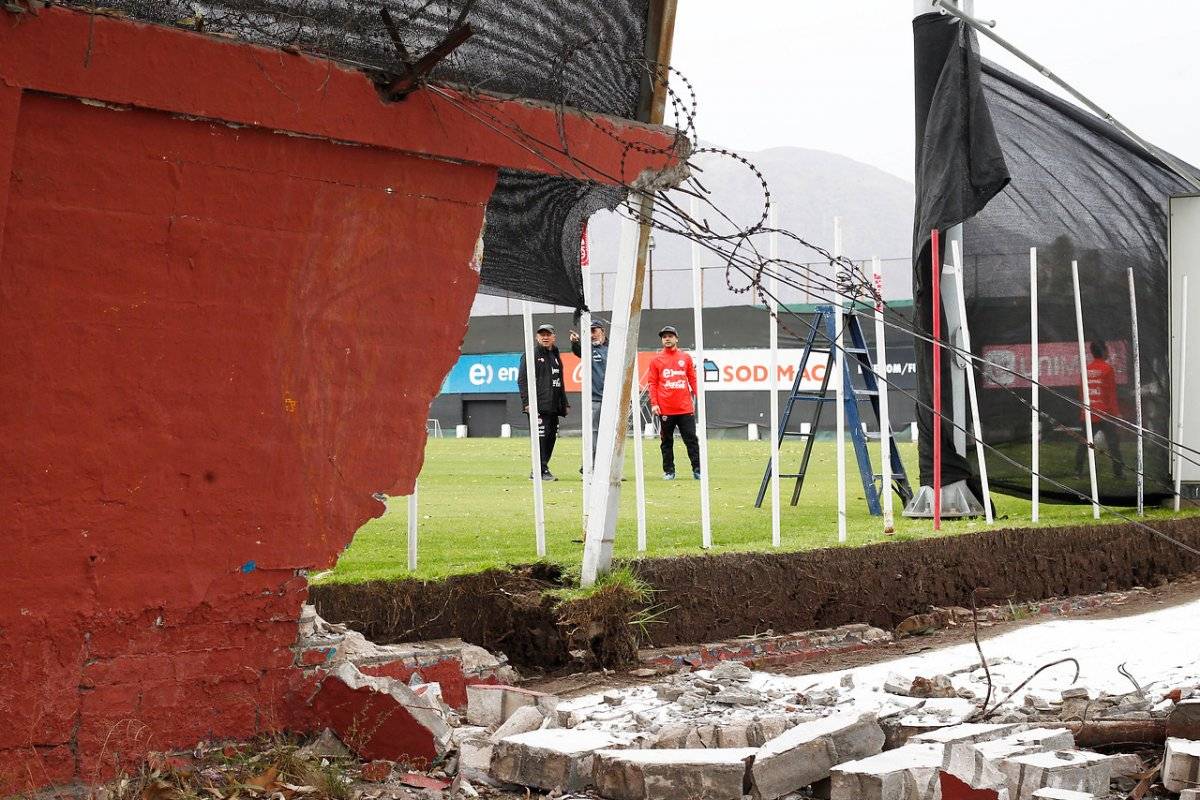 Juan Pinto Durán también sufrió los avatares del fuerte viento