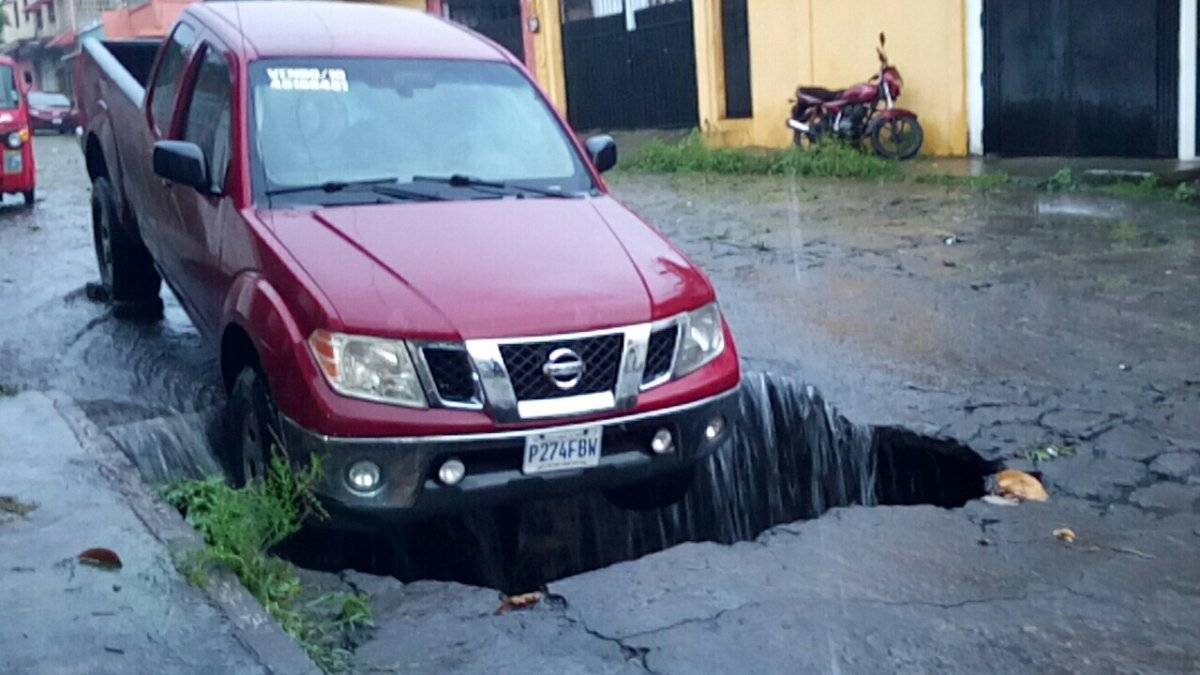 hundimiento en Mazatenango, Suchitepéquez