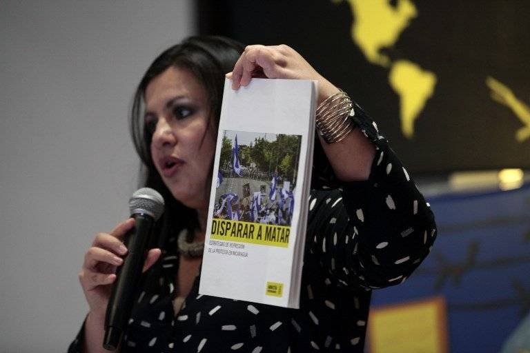 Erika Guevara-Rosas presenta informe sobre Nicaragua