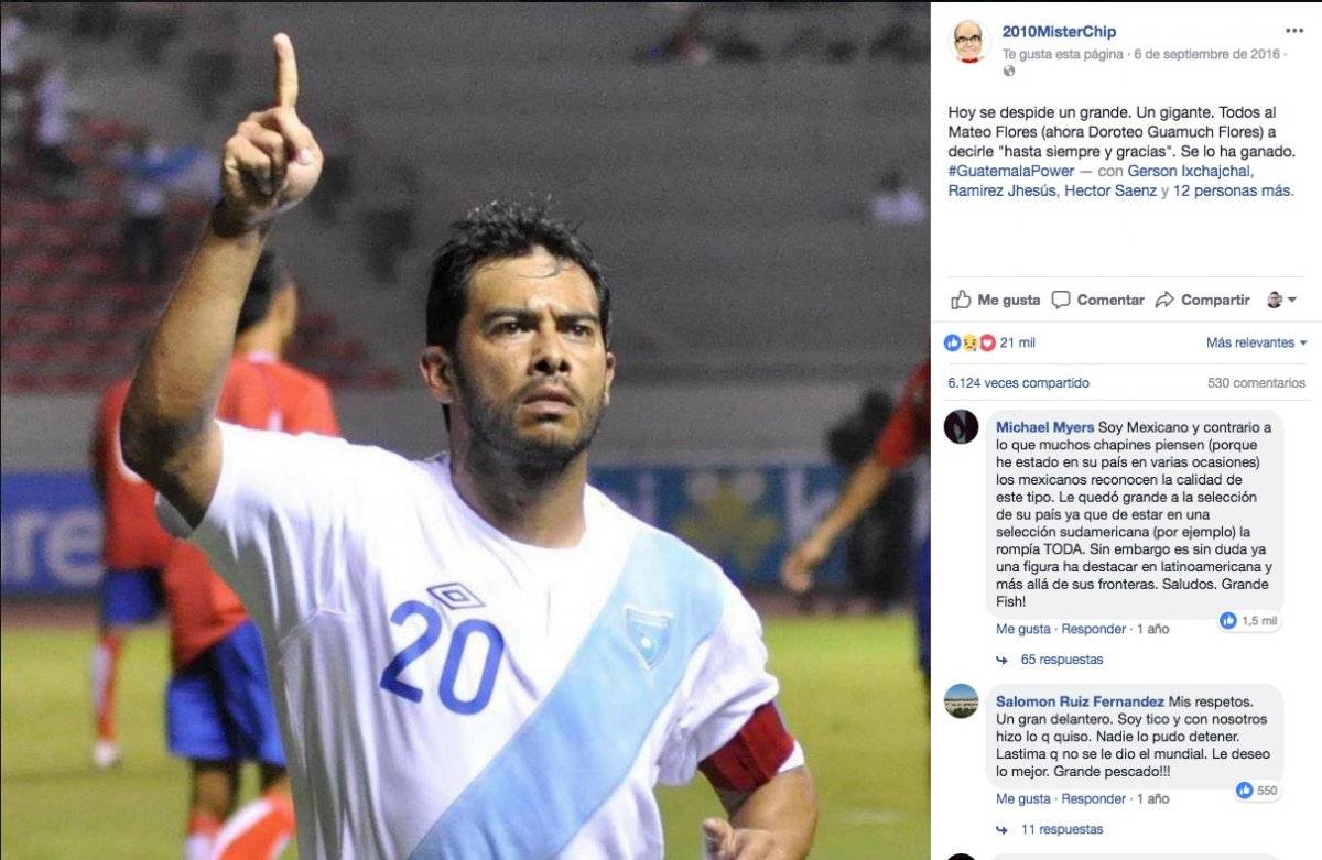 Un mensaje que Mr. Chip le envió a Carlos Ruiz