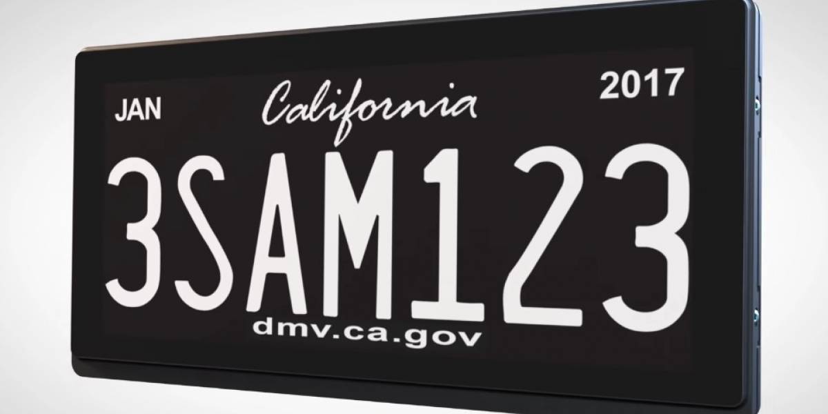 Las matrículas digitales llegan a California: así es como funcionan