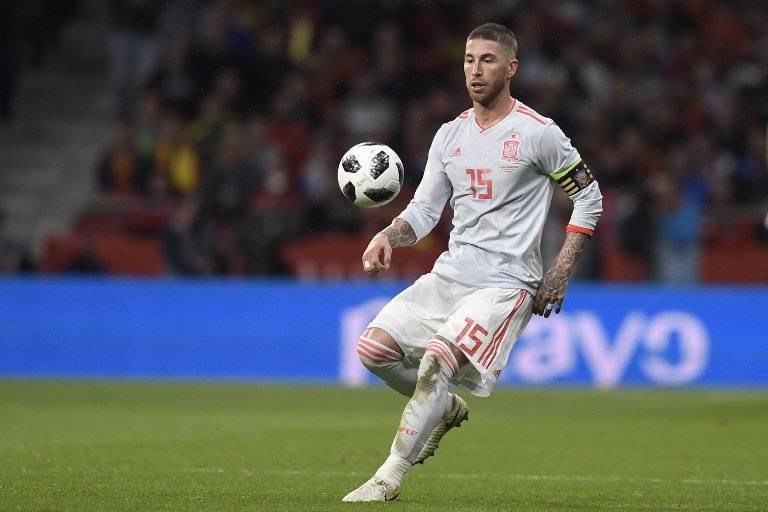 El capitán del seleccionado español durante un amistoso