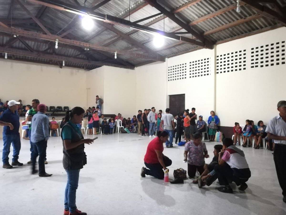 Albergados volcán de Fuego