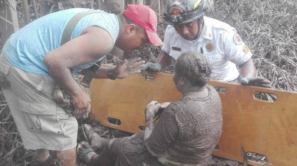 Heridos volcán de Fuego