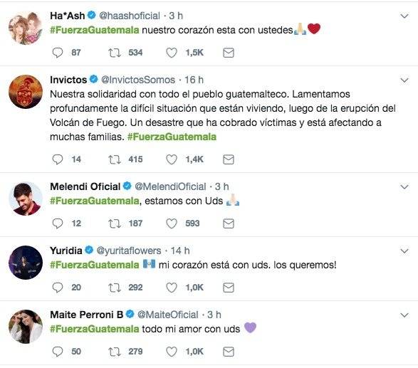 Famosos mensaje solidaridad