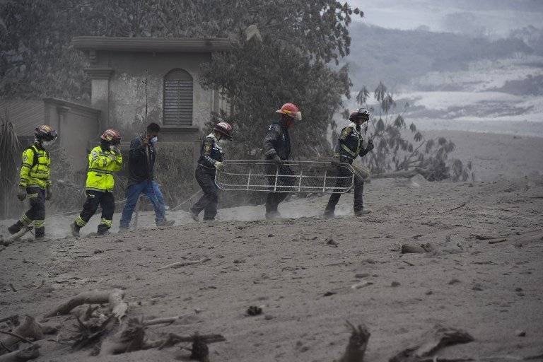Erupción del volcán de Fuego