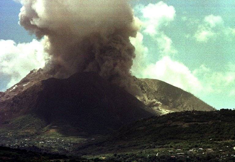 Volcán Soufrière, en Montserrat