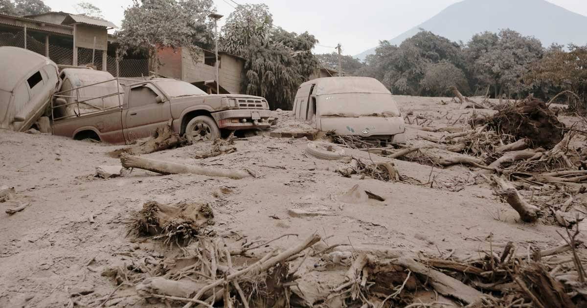 vulcão na Guatemala