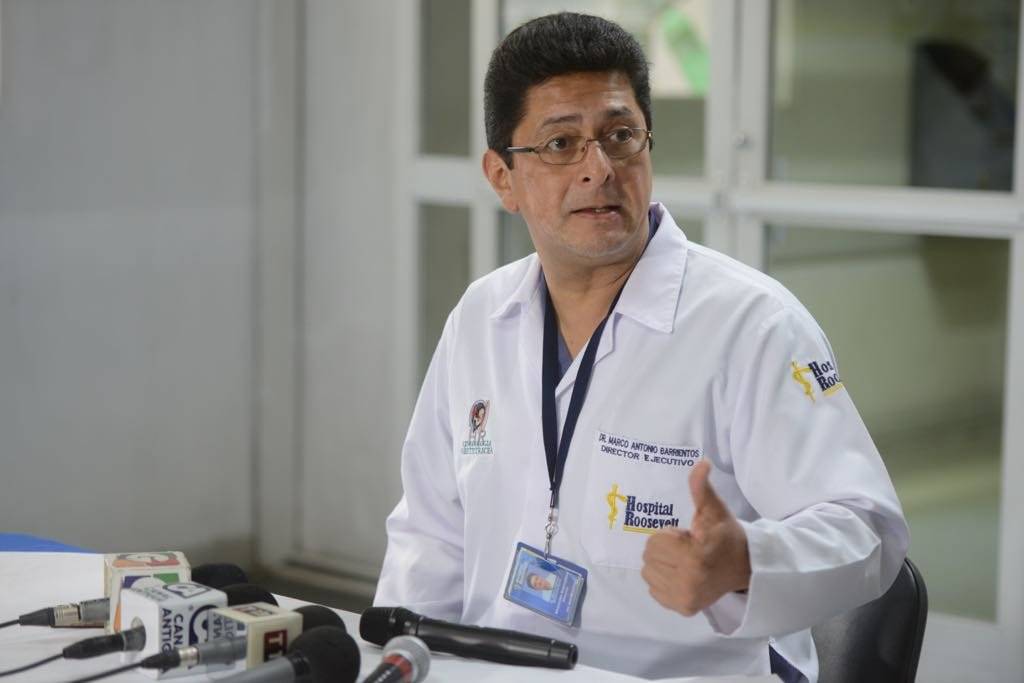 director del hospital Roosevelt, Marco Antonio Barrientos