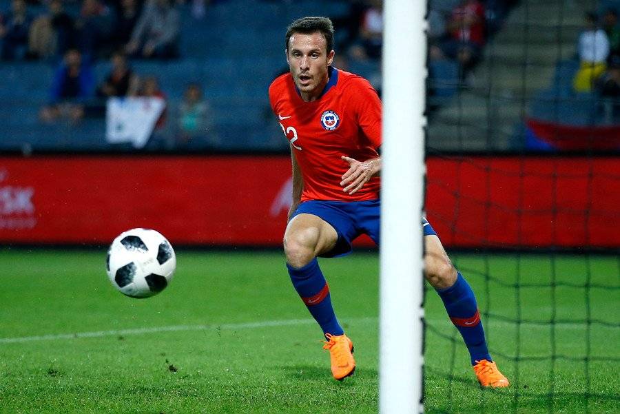 Ángelo Henríquez fue una decepción de la gira / Imagen: Photosport