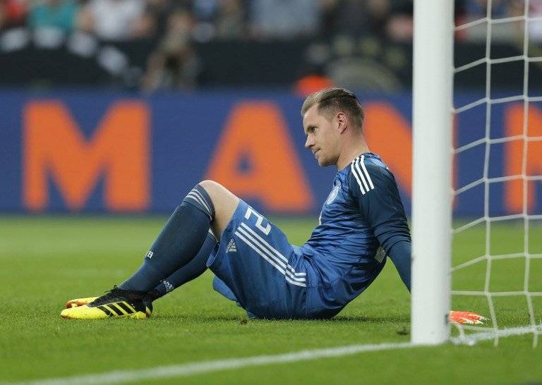 Ter Stegen jugó en el segundo tiempo