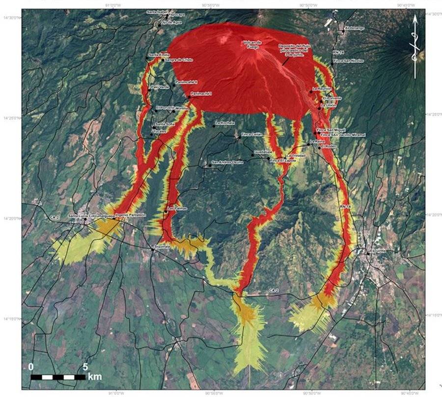 Mapa de lluvias muy intensas