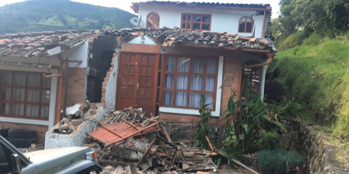 Las fuertes imágenes que dejó el temblor en Pasto en la madrugada del martes