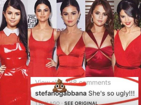 Gabbana Selena Gomez Instagram