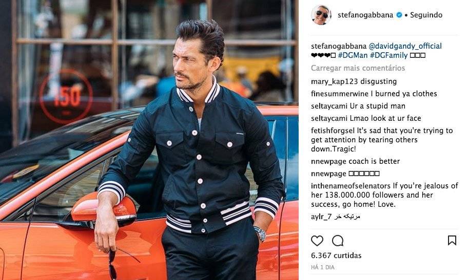 Stefano Gabbana é atacado por fãs de Selena Gomez