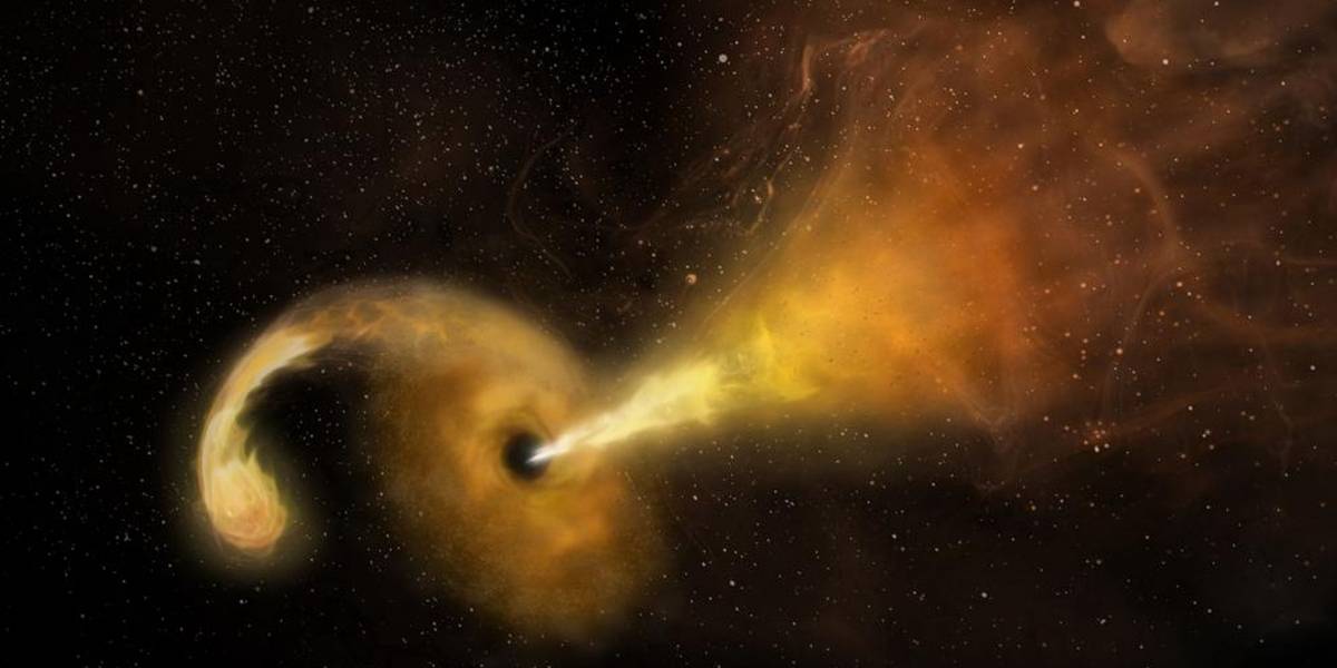 Captan por primera vez la erupción de un agujero negro tras devorar una estrella
