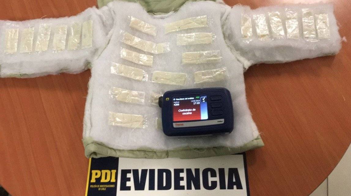 Ingenioso método para ingresar droga en la ropa