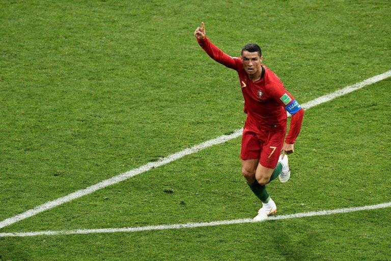 Cristiano celebra uno de sus goles