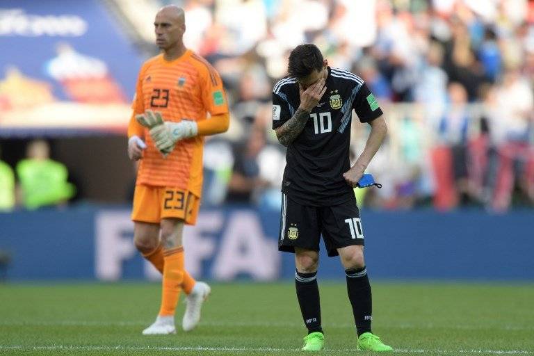 Messi nuevamente vivió un día gris con Argentina