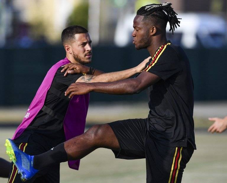 Hazard durante la práctica de Bélgica