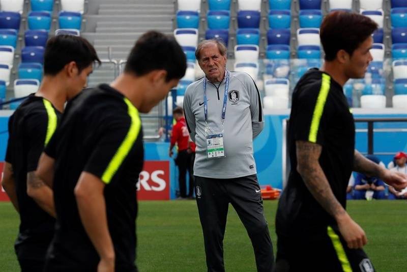 El entreno de Corea previo a jugar ante Suecia