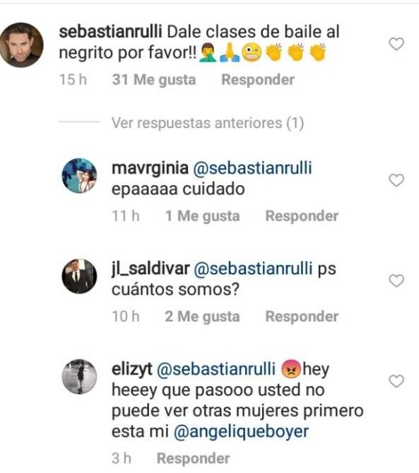 Comentarios contra Sebastian Rulli