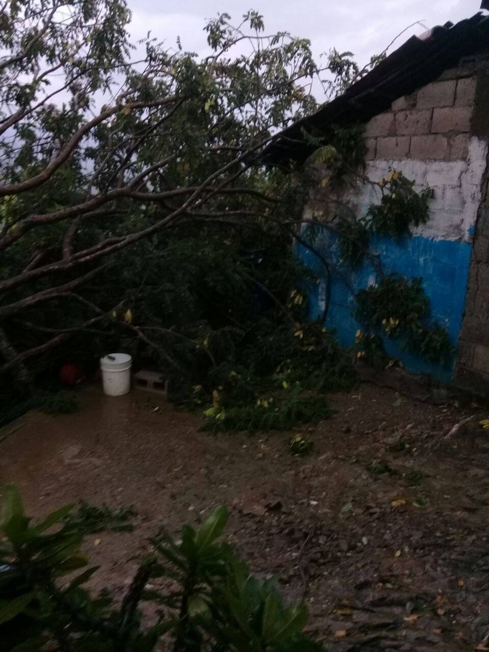 vivienda dañada en Agua Salóbrega, El Progreso