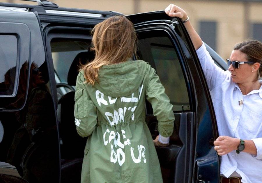 Chaqueta de Melania Trump