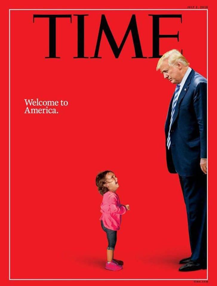 Capa da Time Trump menina migrante