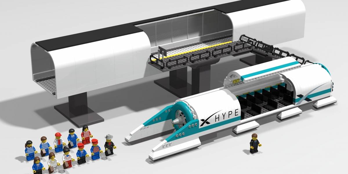 Imagina el Hyperloop de Elon Musk en LEGO: un español lo hizo posible