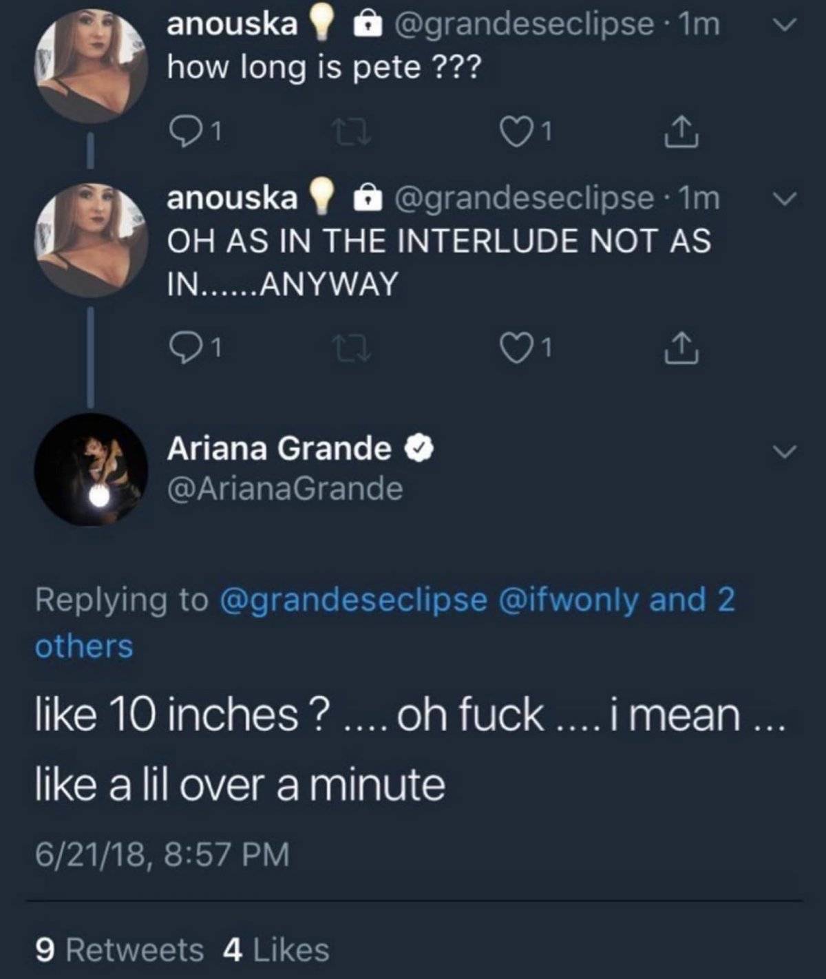 Ariana Grande Tweet