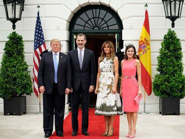 Letizia Rey Felipe Donald Trump