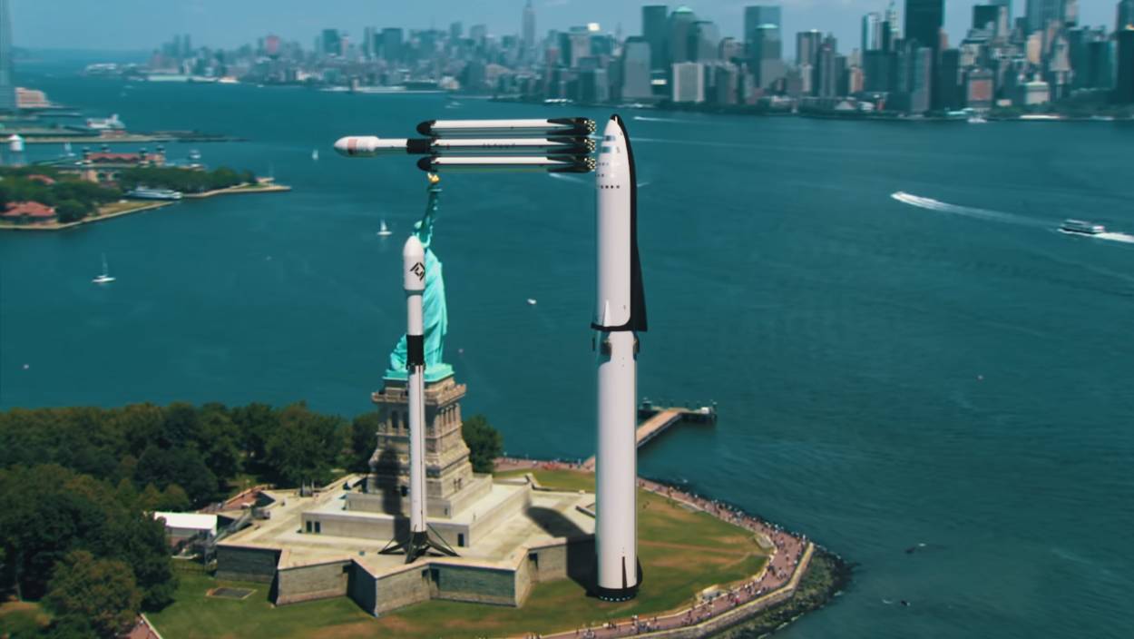 Elon Musk difunde video que muestra el tamaño real de sus cohetes SpaceX Elon Musk difunde video que muestra el tamaño real de sus cohetes SpaceX