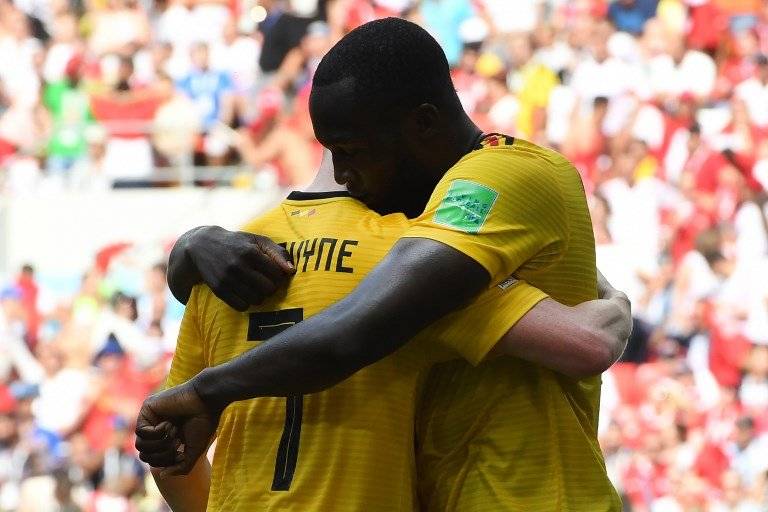 Kevin de Bruyne y Lukaku se funden en un abrazo