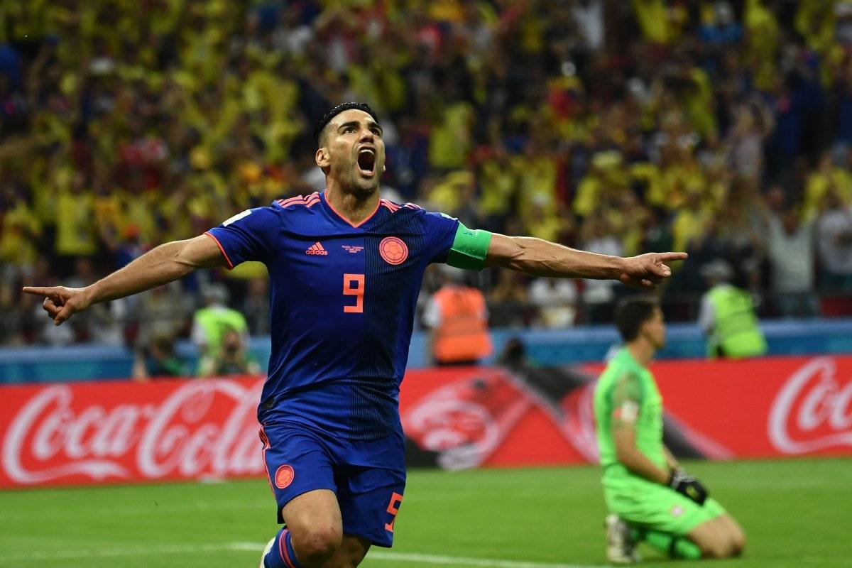 Radamel Falcao anotó su primer gol en una Copa del Mundo.