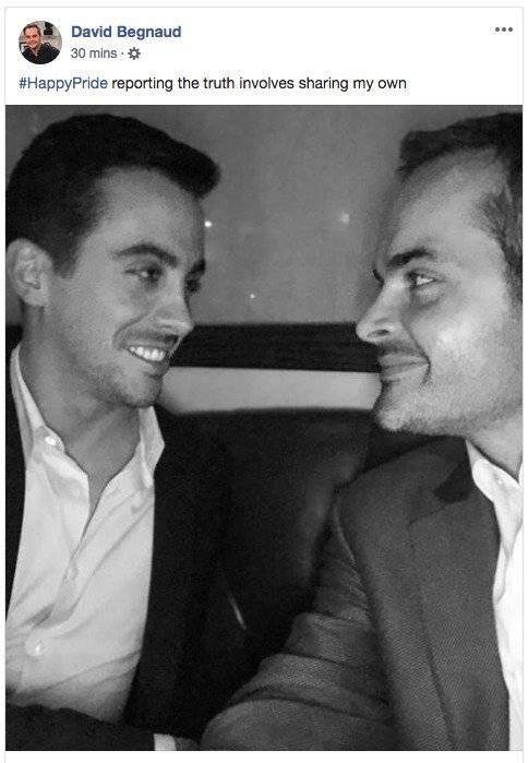 David Begnaud anuncia su "verdad" en Facebook.