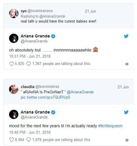 ariana grande gravidez