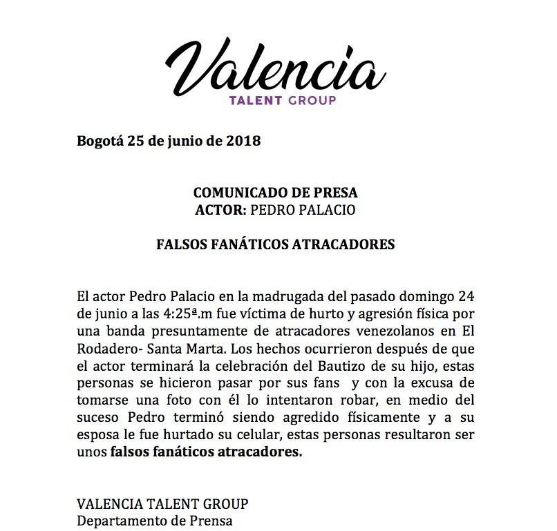 Comunicado de prensa Valencia Talent Group