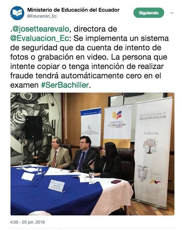 Nuevo sistema de seguridad para evitar copias en el examen