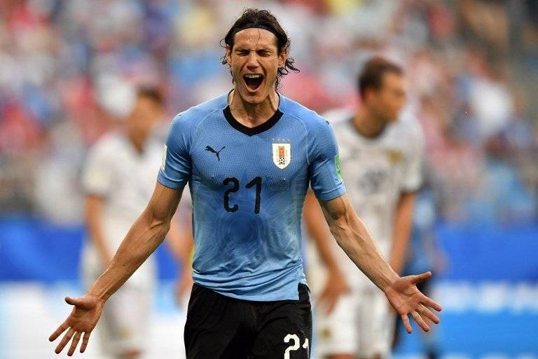 El festeto a todo pulmón de Cavani tras su anotación