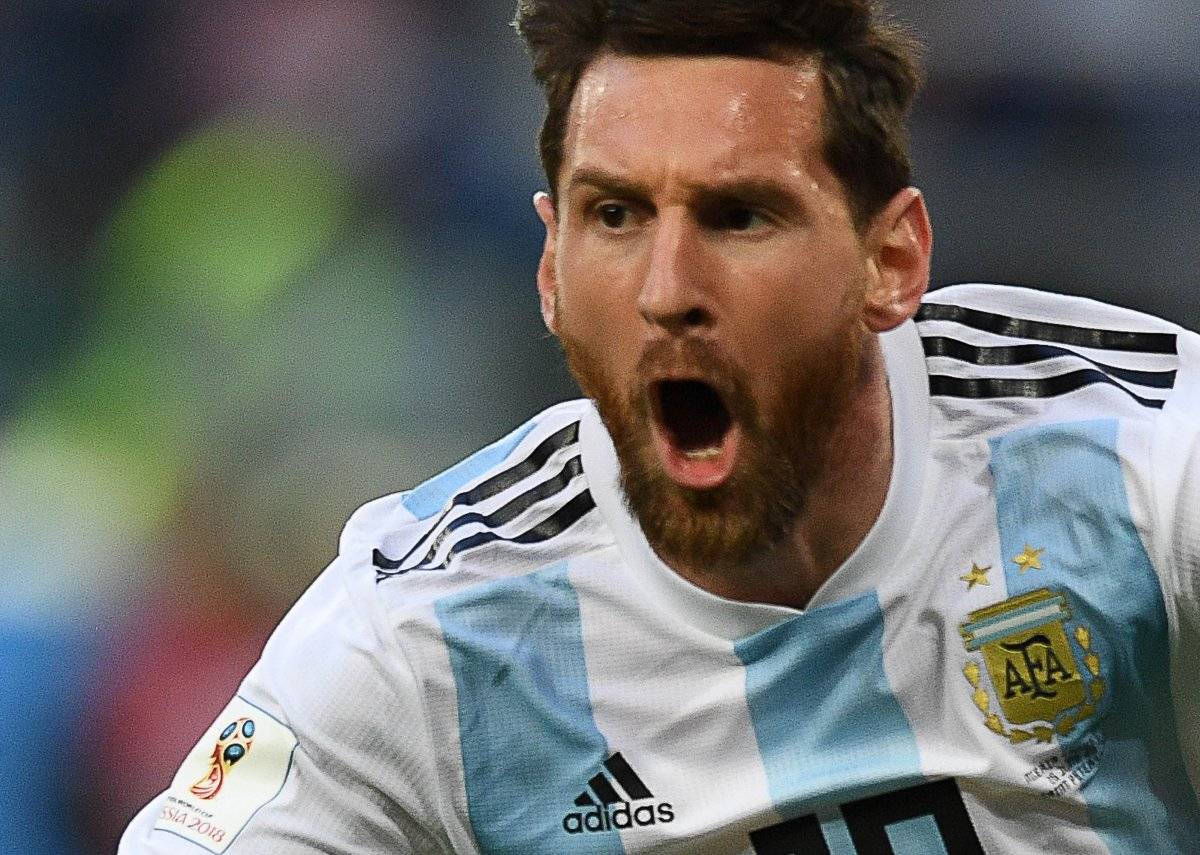 Messi festeja con euforia