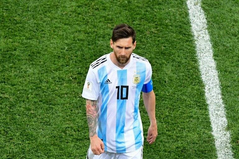 Lionel Messi contra Croacia en el Mundial 2018