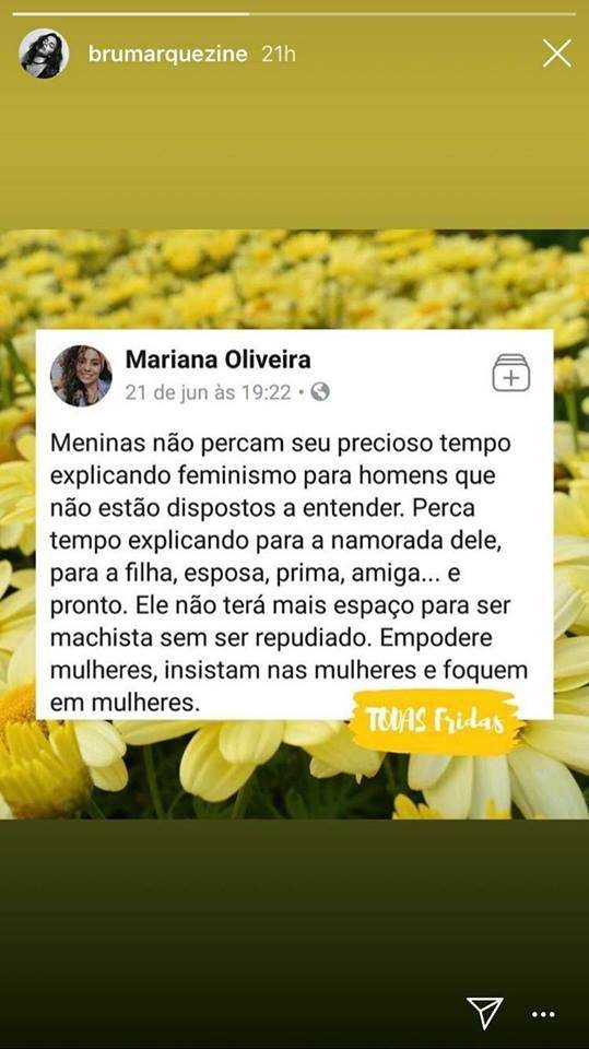 mensagem bruna feminismo