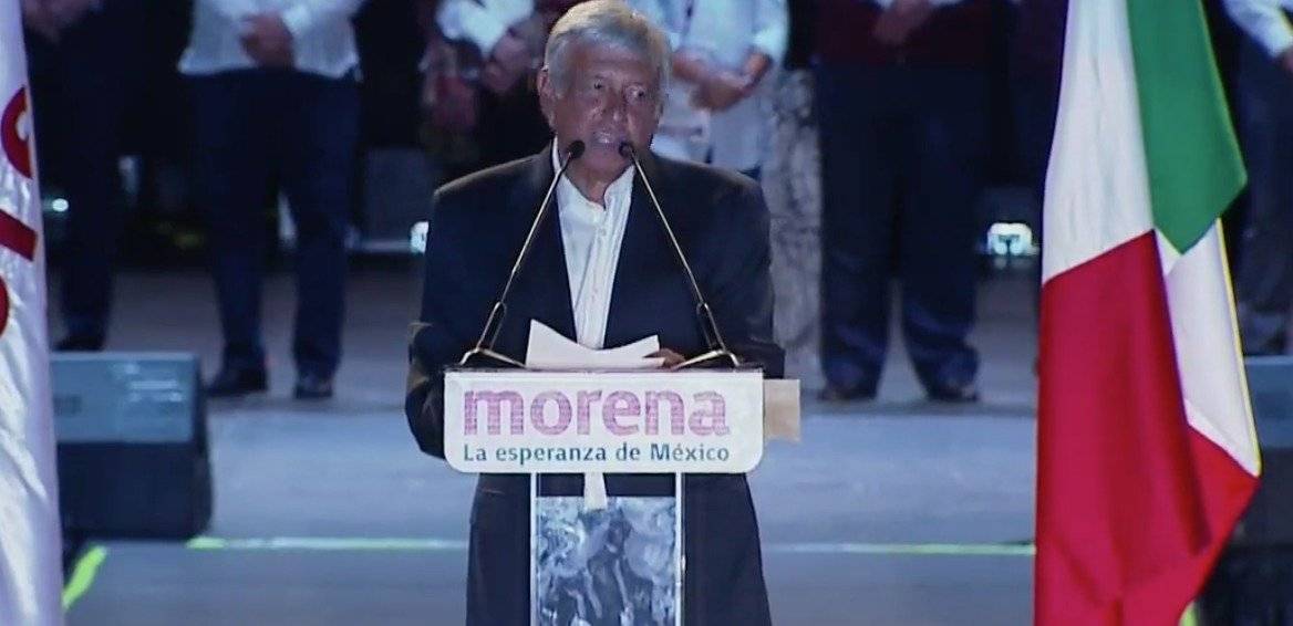 Amlo en el mitin de cierre de campaña