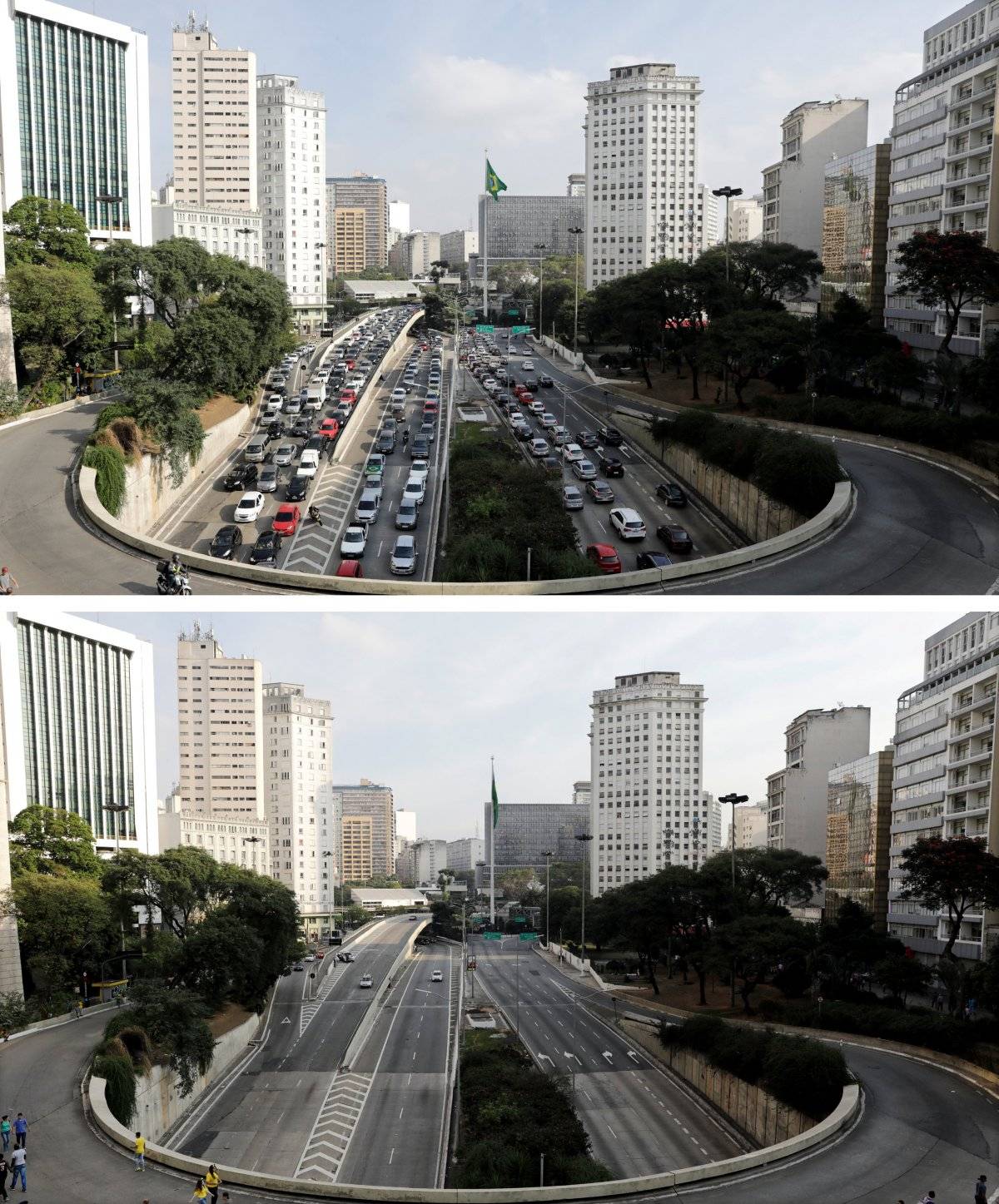 fotos transito sao paulo