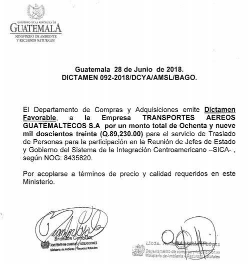 dictamen del Marn por vuelo a República Dominicana