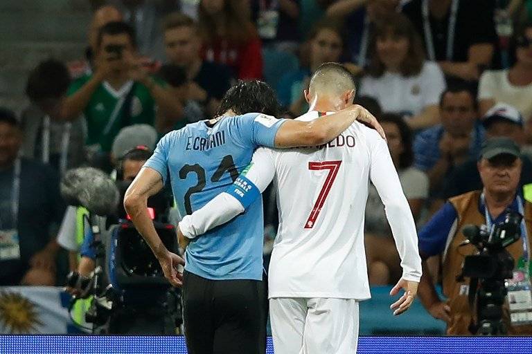 Cavani y Cristiano, dos cracks del futbol mundial